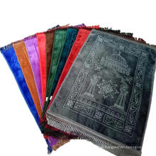 Thick embossed mink muslim prayer mats hotsale